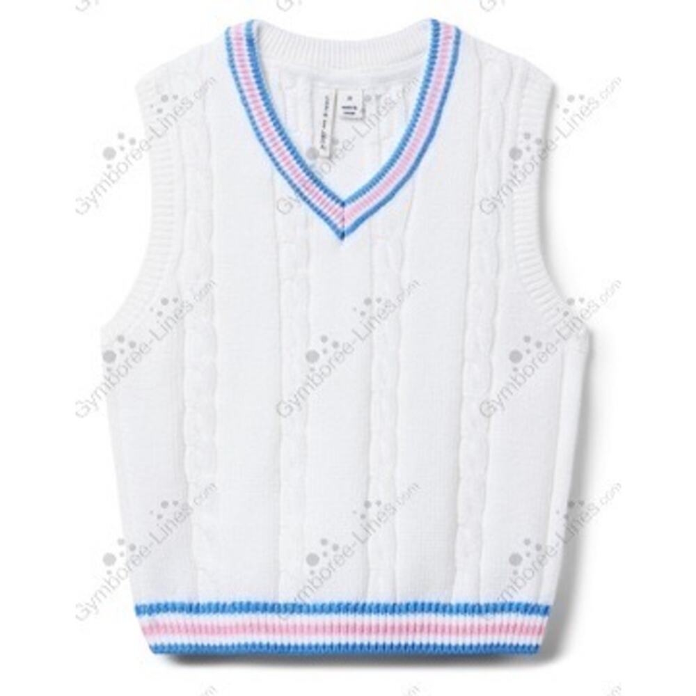 Janie and Jack Cable Knit Sweater Vest - Size 3